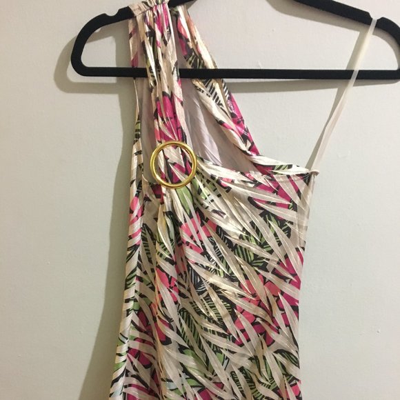 Pink & Green Off The Shoulder Blouse - Item#27 - Picture 1 of 4